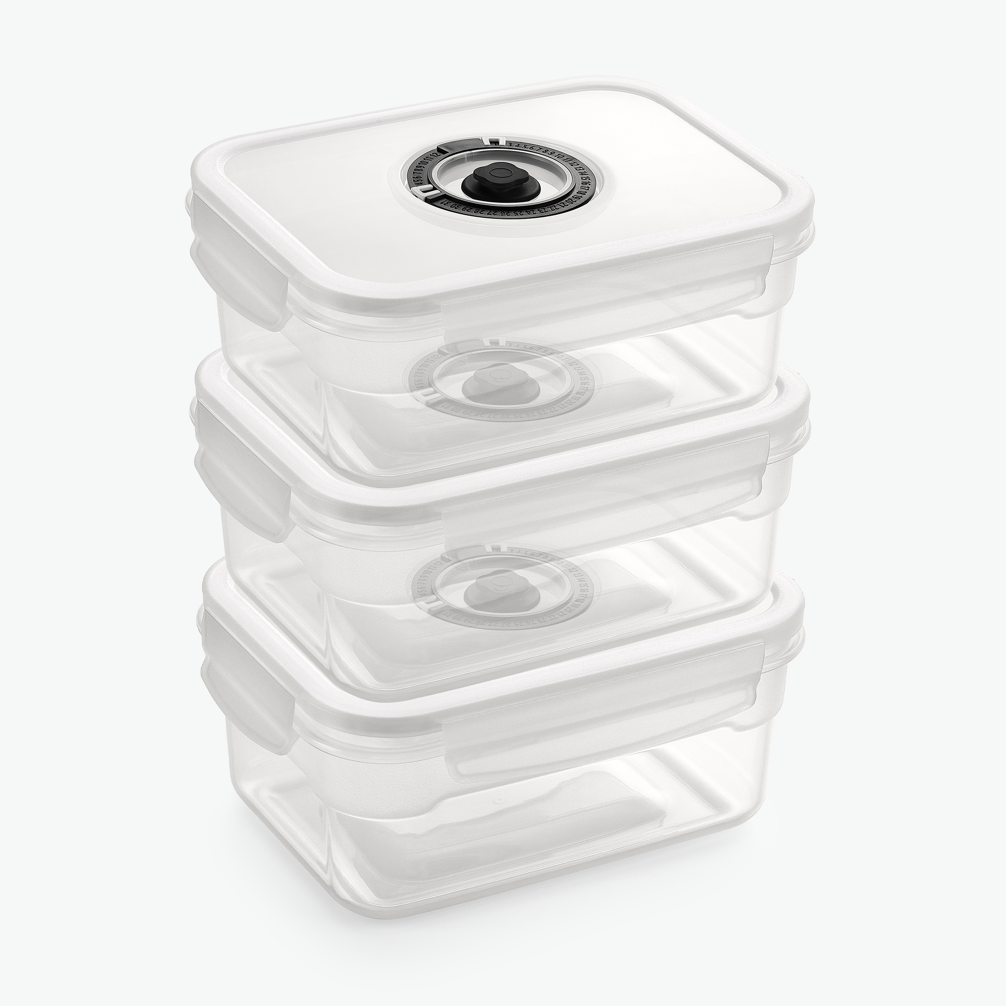 Vakuumbehälter aus Kunststoff – Trio-Set (3er-Pack)