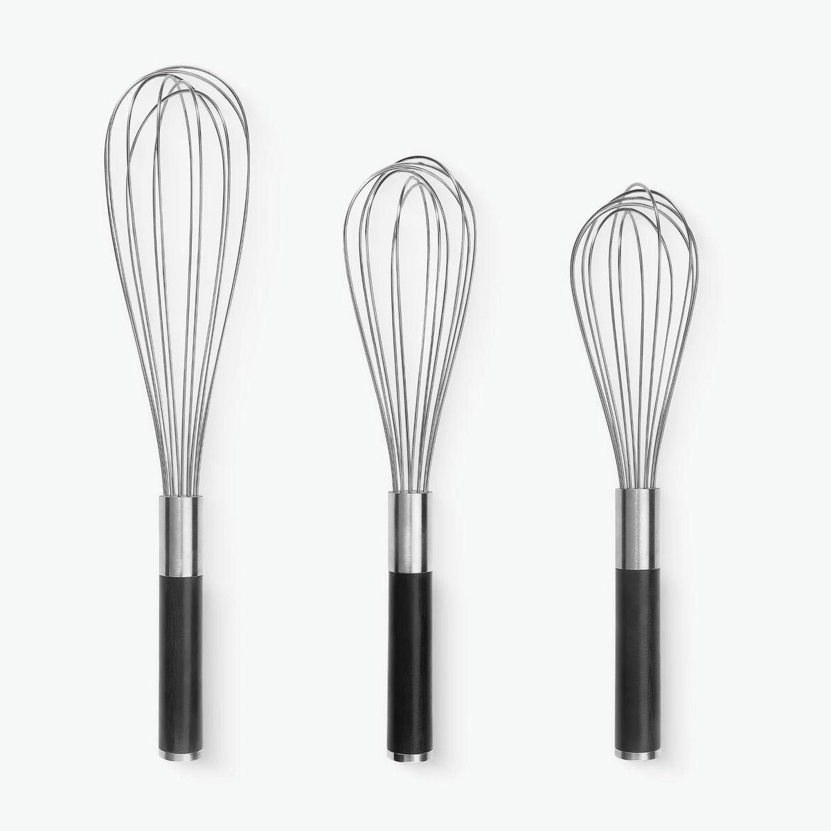 Schneebesen in drei Längen – 30,5, 26,5 und 25 cm – mit Griffen aus G-10 #Material_G-10