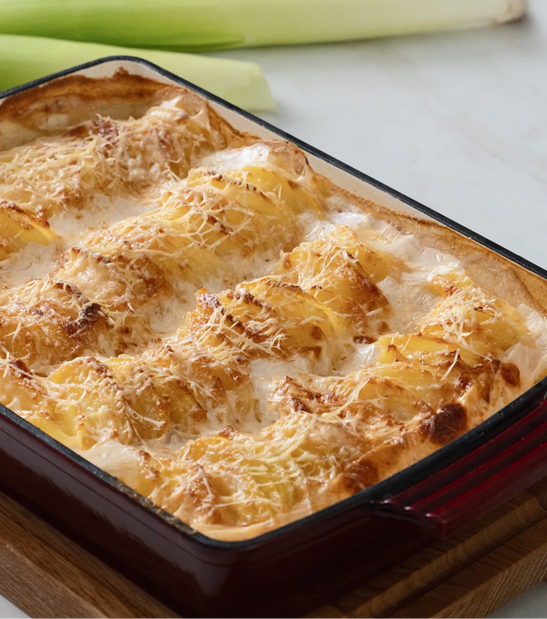 Kartoffelgratin mit Sahne und Thymian