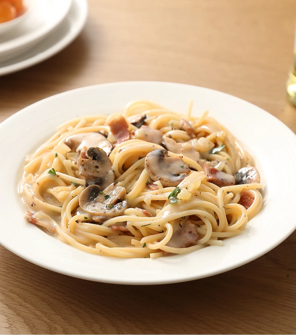 Pasta mit Pilz-Sahnesauce