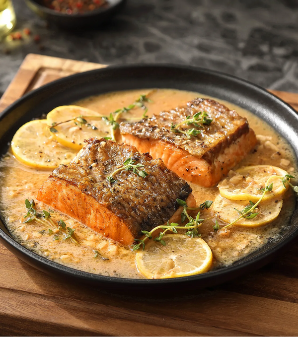 Buttergebratener Lachs