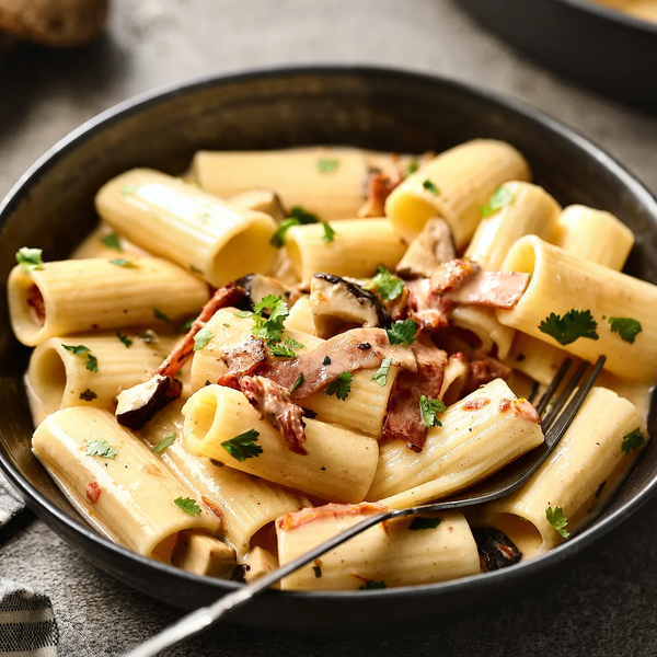 Cremige Pilzpasta