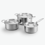 Kochtopf-Trio-Set - 3-teilig / Edelstahl