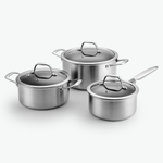 Kochtopf-Trio-Set - 3 Teile / Glas