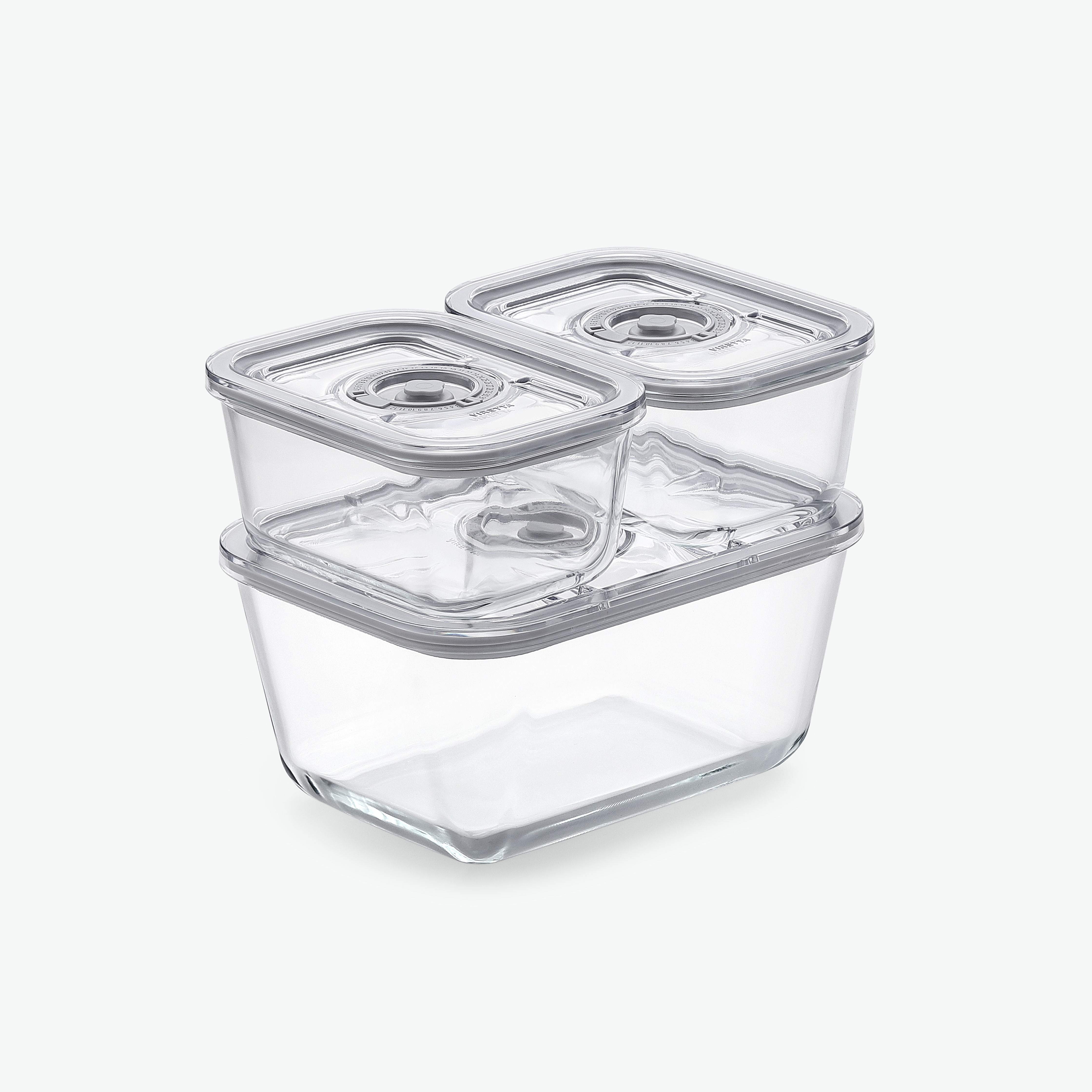 Vakuumbehälter-Set aus Glas