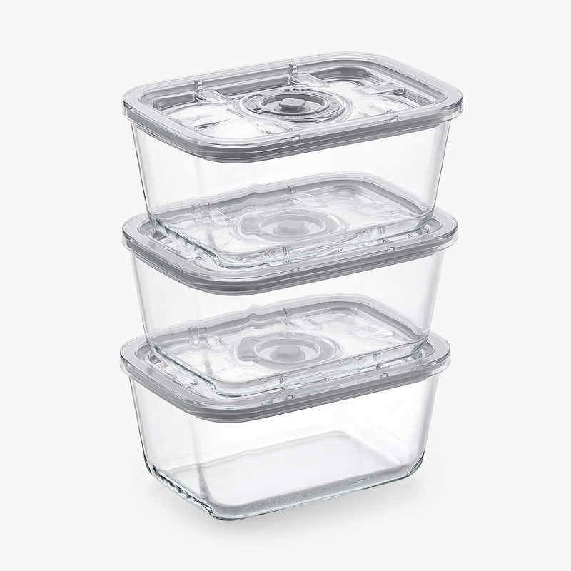 Vakuumbehälter aus Glas – Trio-Set (3er-Pack)
