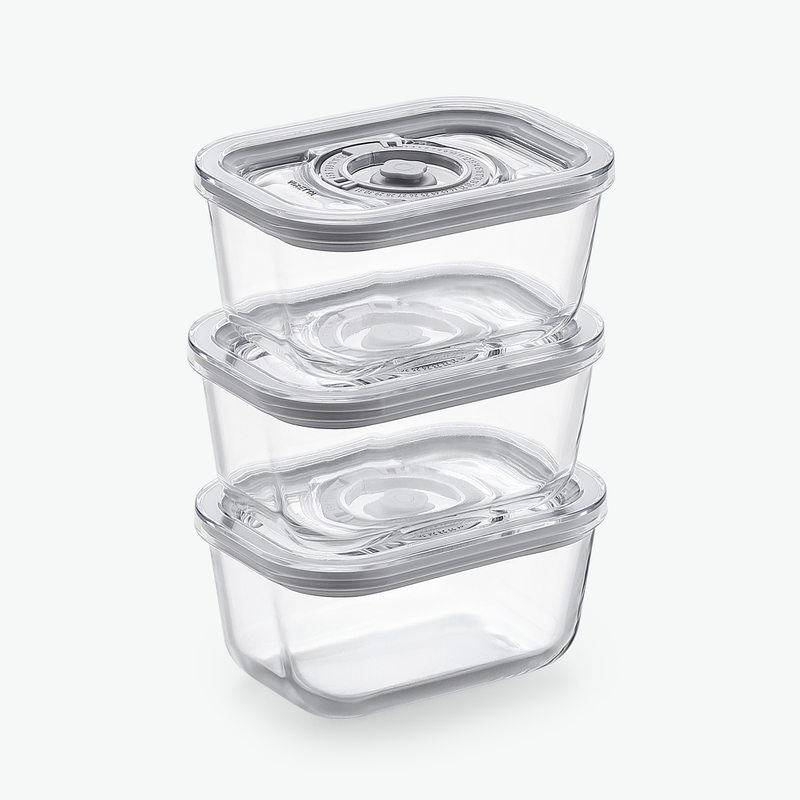 Vakuumbehälter aus Glas – Trio-Set (3er-Pack)
