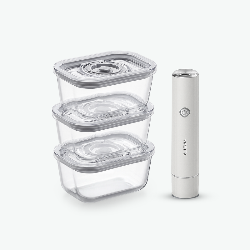 Vakuumbehälter aus Glas – Trio-Set (3er-Pack)
