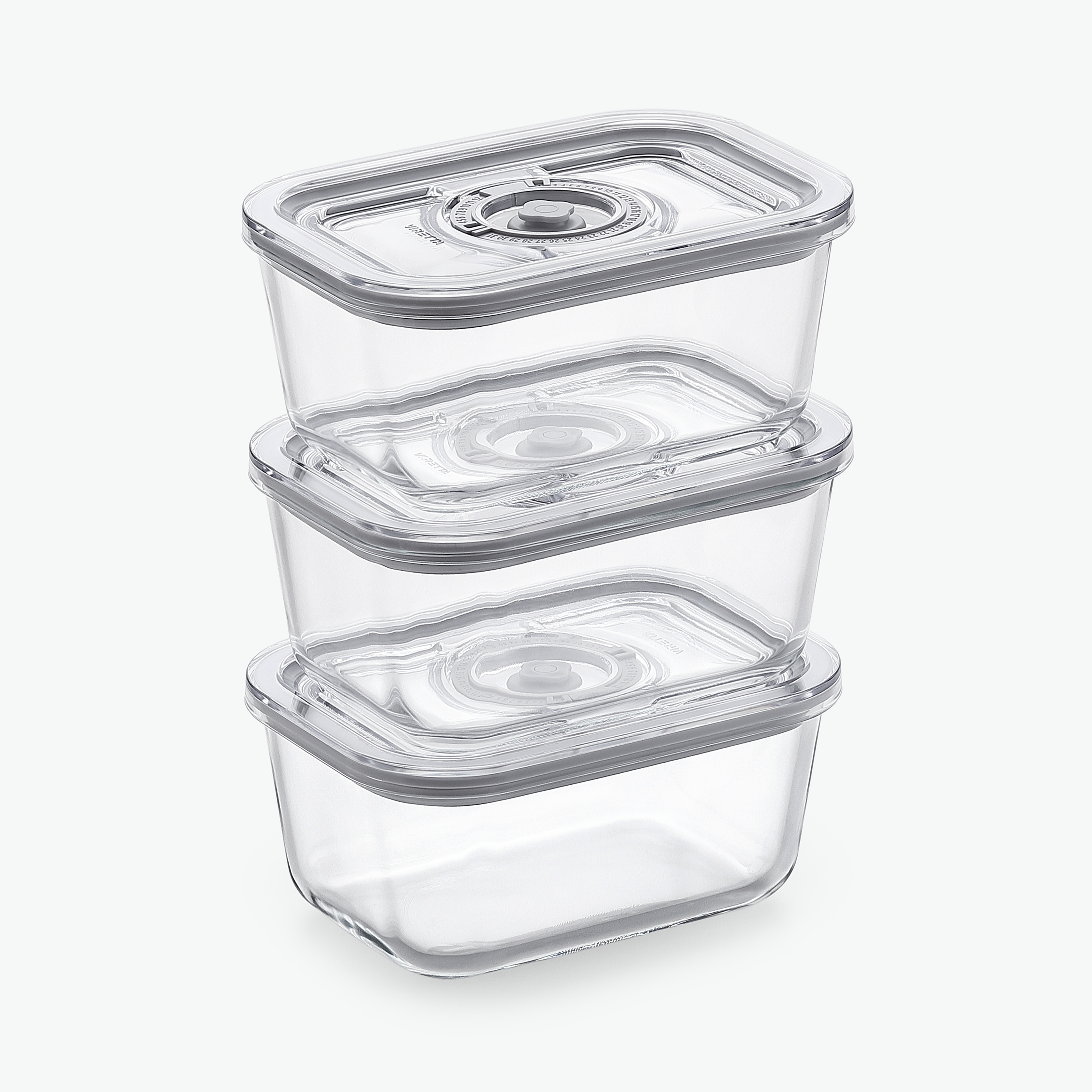 Vakuumbehälter aus Glas – Trio-Set (3er-Pack)