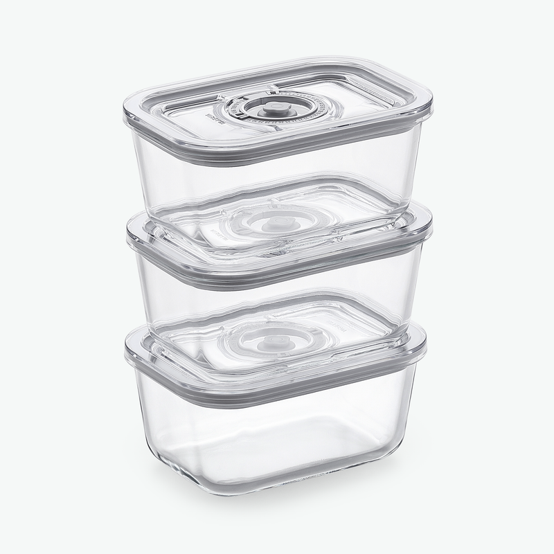 Vakuumbehälter aus Glas – Trio-Set (3er-Pack)