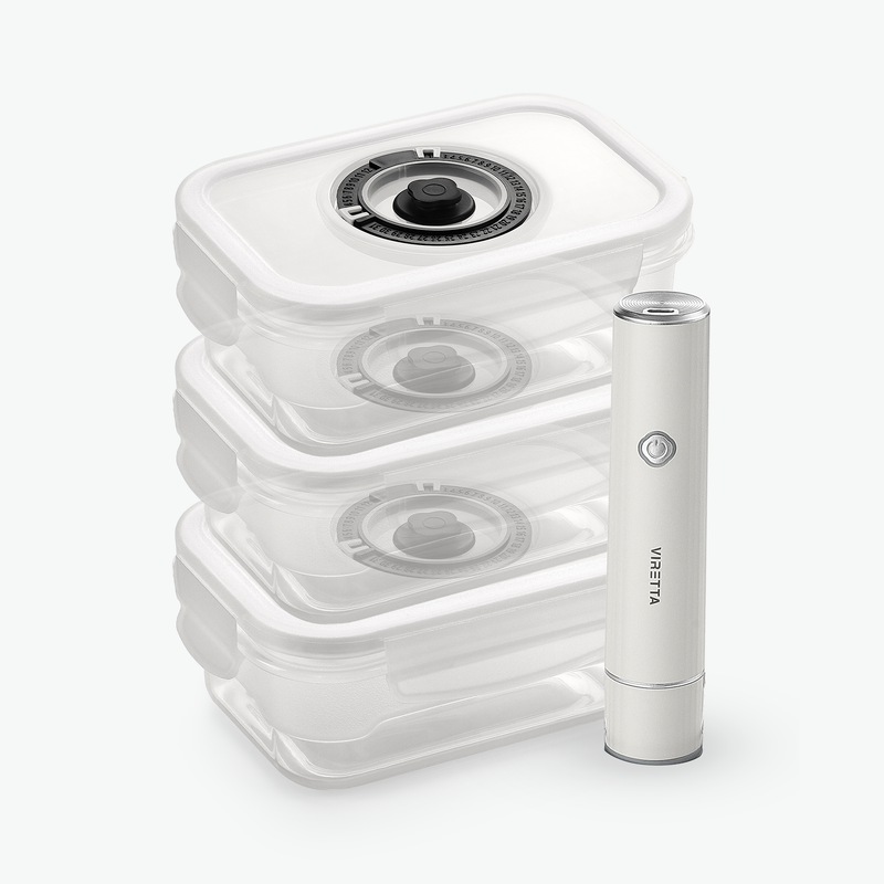 Plastic Vacuum Container – Trio Set (3-Pack)