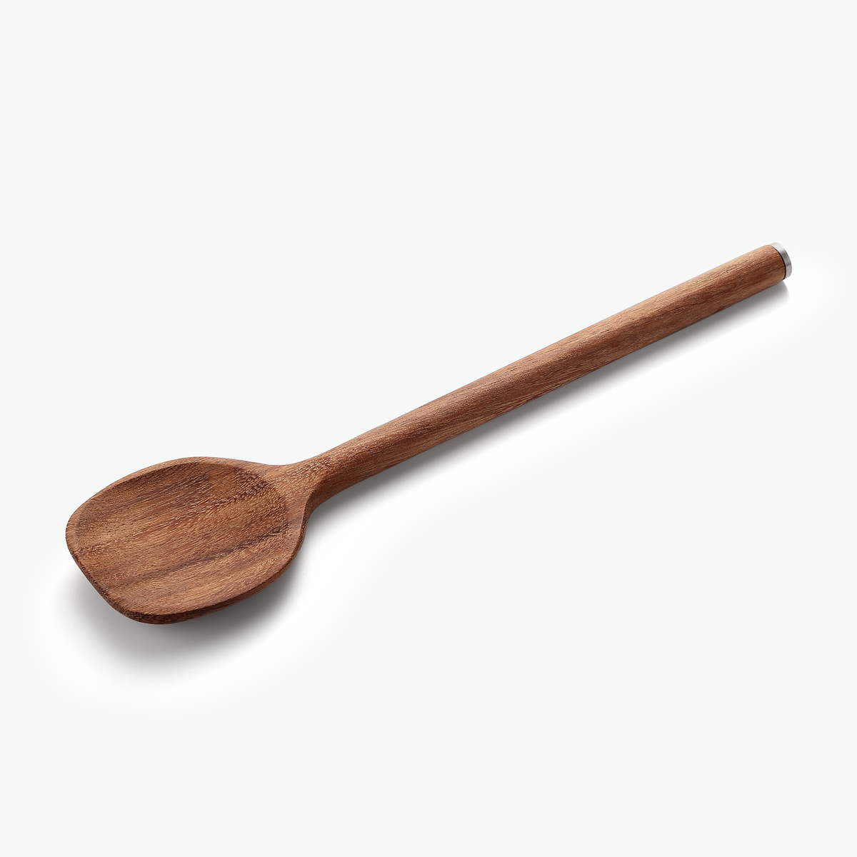Holzkochlöffel aus Walnuss aus dem Set, schräg #Material_Walnuss