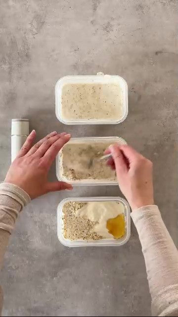 Essen für die Woche in Vakuumbehältern aus Kunststoff